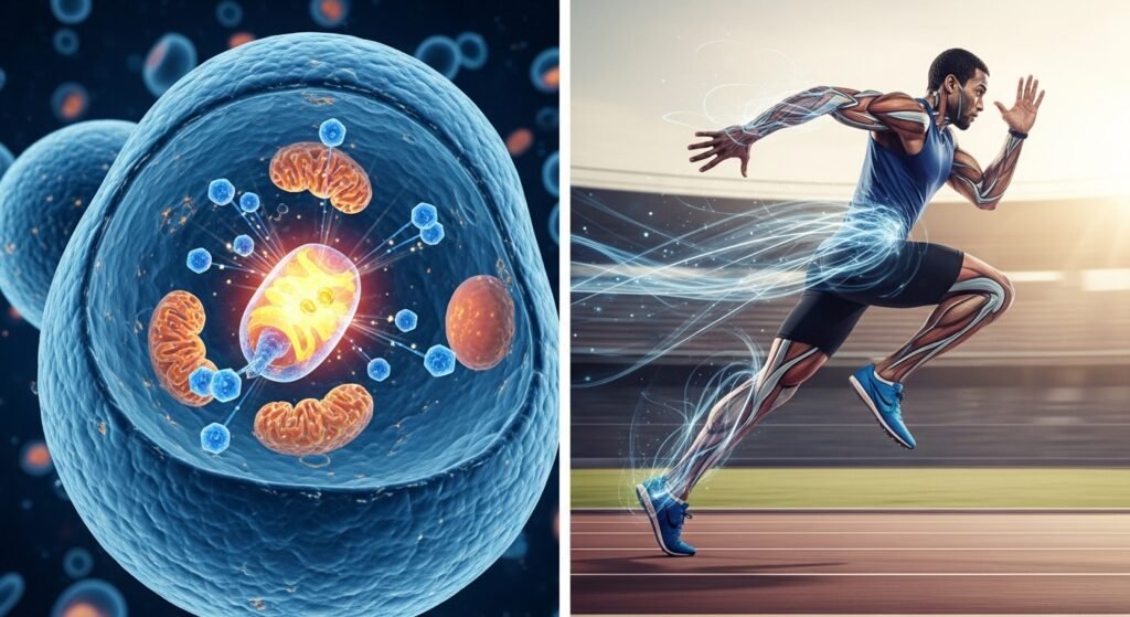 Descubre cómo la actividad física impacta el metabolismo celular y el rendimiento deportivo. Análisis de la energía, mitocondrias y el papel de la creatina.