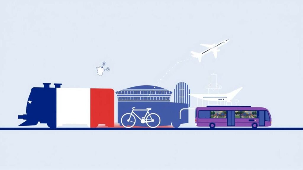 ¡Viaja sin estrés por Francia! Descarga nuestro PDF con 106 palabras y frases clave en francés para transporte público, tren, coche y más. ¡Aprende fácil!